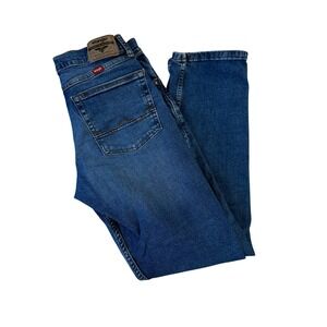 Wrangler Athletic Fit Men's Jeans 29x30 Blue Denim Straight Leg
